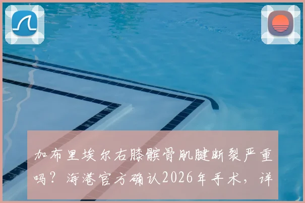 加布里埃尔右膝髌骨肌腱断裂严重吗?海港官方确认2026年手术,详解恢复时间与过往案例